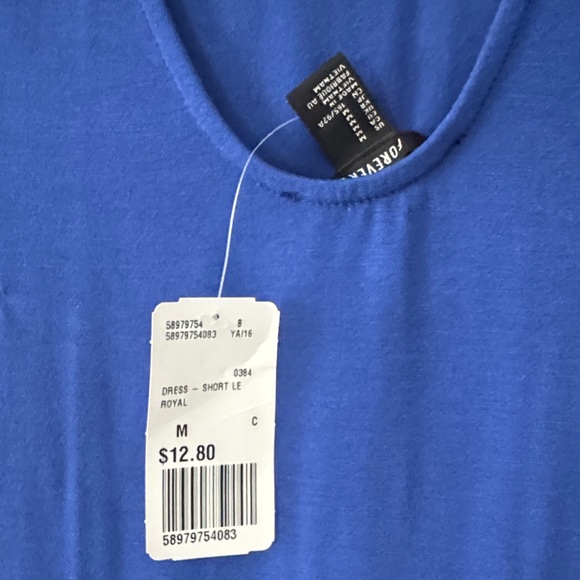 Bodycon Blue Long Sleeve Mini - Picture 3 of 3